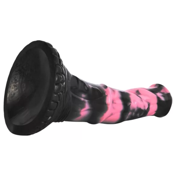 Bad Horse - gode ceinture pénis cheval réaliste - silicone noir rose 18cm