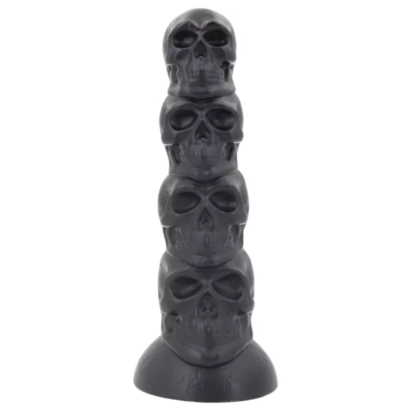 Topped Monster - godemichet crâne - 22 cm (noir)