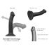 Strap-on-me Dual S - Double couche dildo (noir)