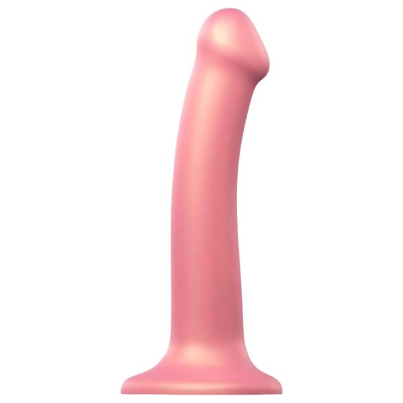 Strap-on-me Brillance Métallique M - Dildo hypoallergénique (rose métallisé)