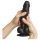 Strap-on-me L - Double couche, ventouse, dildo (noir)