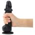 Strap-on-me L - Double couche, ventouse, dildo (noir)