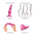 Strap-on-me Perles S - gode ventouse perlée (rose)