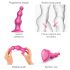 Strap-on-me Beads S - dildo perlé à ventouse (rose)