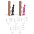 Strap-on-me Beads S - dildo perlé à ventouse (rose)