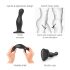 Strap-on-me Curvy S - dildo ondulé à ventouse (noir)