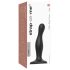 Strap-on-me Curvy S - dildo ondulé à ventouse (noir)
