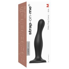 Strap-on-me Curvy M - Dildo ondulé à ventouse (noir)