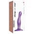 Strap-on-me Curvy S - dildo ondulé à ventouse (violet)