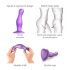 / Strap-on-me Curvy L - Dildo Ondulé à Ventouse (Violet)