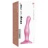 Strap-on-me Curvy S - dildo ondulé à ventouse (rose)