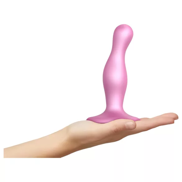 Strap-on-me Curvy S - gode ondulé avec ventouse (rose)