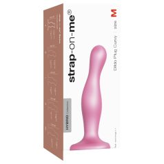 Strap-on-me Curvy M - Dildo ondulé ventouse (rose)