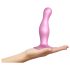 Strap-on-me Curvy M - Dildo ondulé ventouse (rose)