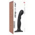 Strap-on-me - gode ceinture P&G S - courbé avec ventouse - silicone noir