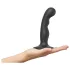 Strap-on-me - gode ceinture P&G S - courbé avec ventouse - silicone noir