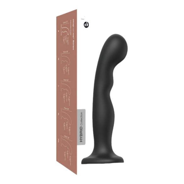 Strap-on-me P&G L - Dildo incurvé ventouse (noir)