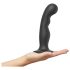 Strap-on-me P&G L - Dildo incurvé ventouse (noir)