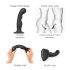 Strap-on-me P&G L - Dildo incurvé ventouse (noir)