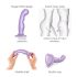Strap-on-me P&G S - Gode courbé à ventouse (violet)