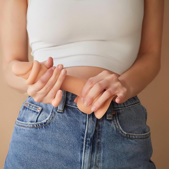 Strap-on-me - gode ceinture double densité ventouse - couleur chair S