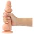Strap-on-me M - gode double couche ventouse (naturel)