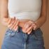 Strap-on-me M - Double couche, gode ventouse (naturel)