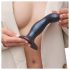 Strap-on-me Snaky M - gode ceinture courbé (bleu)
