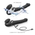 Strap-on-me - vibromasseur strap-on à ondes d’air - silicone noir