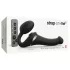 Strap-on-me - vibromasseur strap-on à ondes d’air - silicone noir