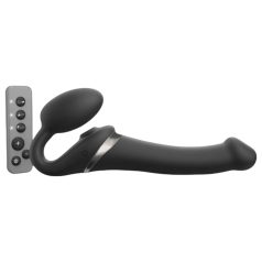 Vibromasseur strap-on à air M - Noir