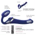 Strap-on-me S - vibromasseur à vagues d’air à harnais - (bleu)