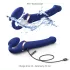 Strap-on-me S - vibromasseur à vagues d’air à harnais - (bleu)