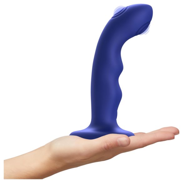 Strap-on-me M - Vibromasseur G-point pulsant étanche (bleu)