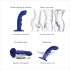Strap-on-me M - Vibromasseur G-point pulsant étanche (bleu)