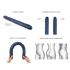 Strap-on-me - Double Godemichet (Bleu Métallique)