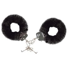 Love to Love Attach me - menottes en peluche (noir)