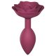 Love to Love Roses Ouvertes M - plug anal en silicone (rouge)