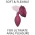 Love to Love Open Roses M - plug anal silicone (rouge)