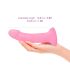 Dildolls Glitzy - dildo en silicone à ventouse (rose)