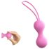Love to Love Joia - duo de boules de geisha en silicone (rose)
