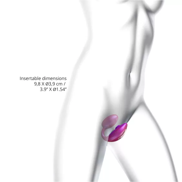 Wonderlover - Stimulateur clitoridien & vibrateur point G (métal rose)