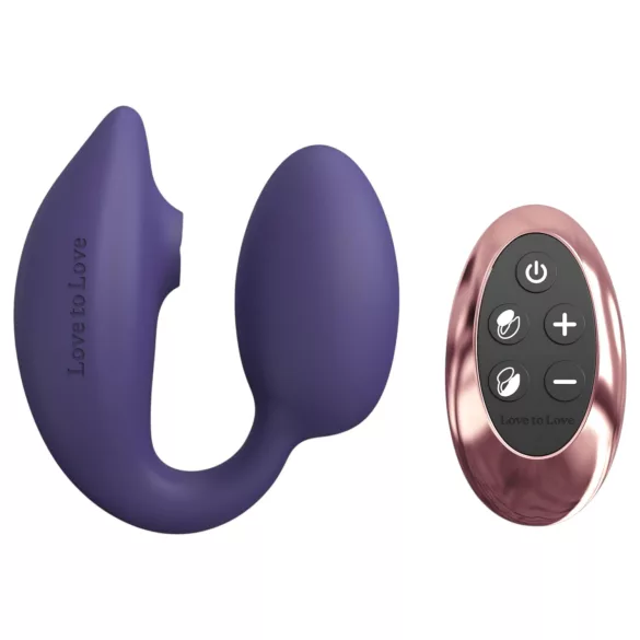 Love to Love Wonderlover - Vibrateur G-spot et clitoris (violet foncé)