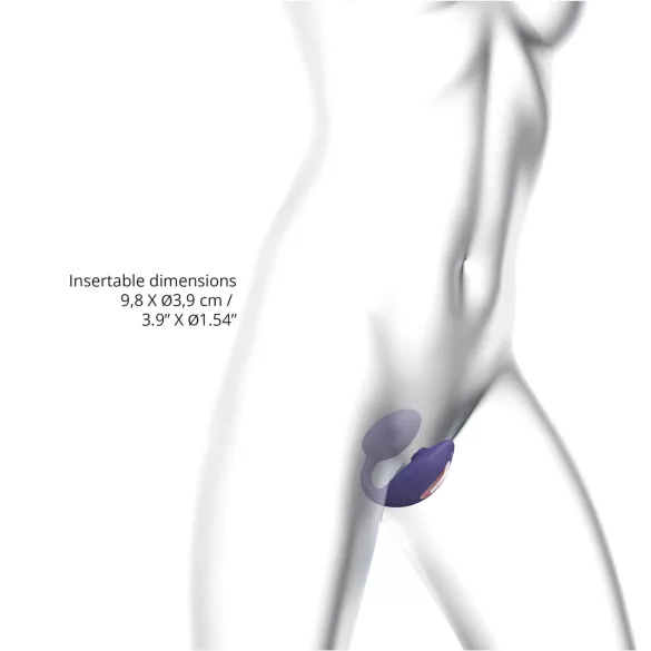 Love to Love Wonderlover - Vibrateur G-spot et clitoris (violet foncé)