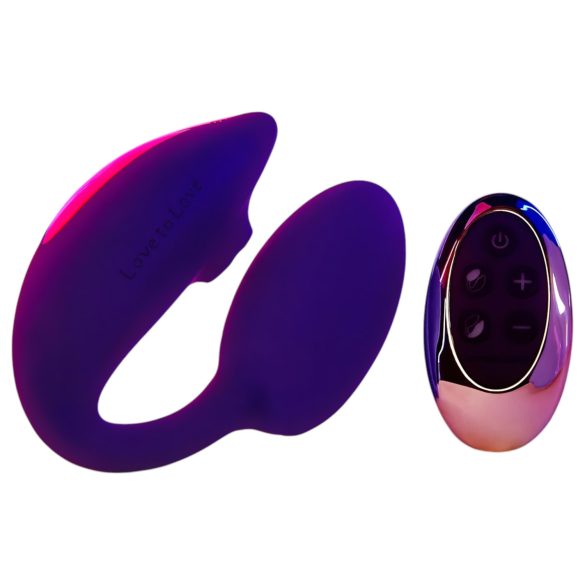 Love to Love Wonderlover - Vibrateur G-spot et clitoris (violet foncé)