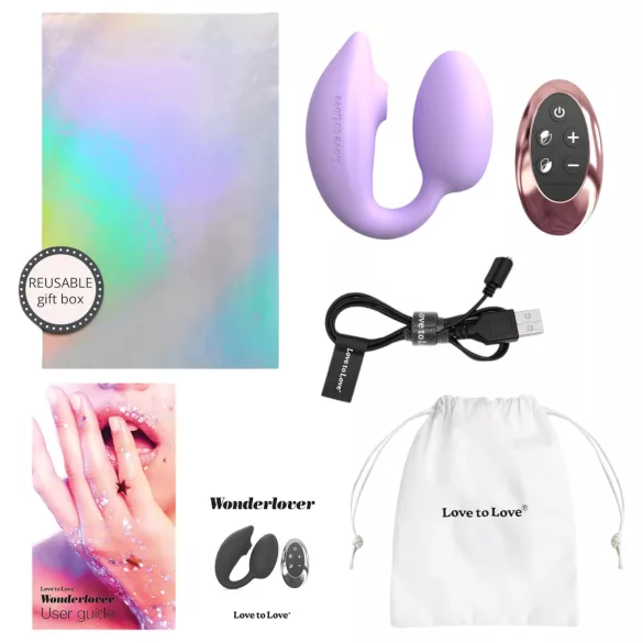 Love to Love Wonderlover - Vibromasseur point G et clitoris (violet)