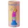 Love to Love Candy Loop - gode en silicone lumineux à LED (rose-bleu) - 16,9 cm