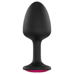 Dorcel Geisha Plug Ruby M - plug anal noir avec pierre rose