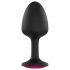 Dorcel Geisha Plug Ruby M - plug anal noir avec pierre rose