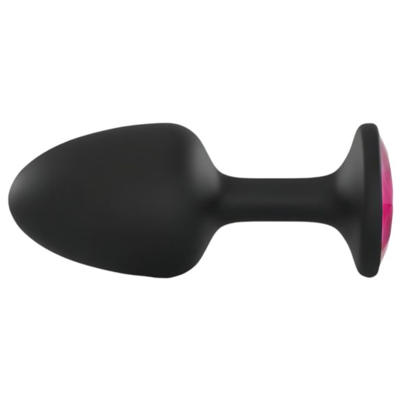Dorcel - Plug anal Geisha - pierre rose - noir - taille M